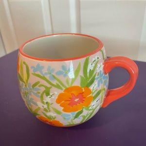 Orange Floral Mug from Anthropologie